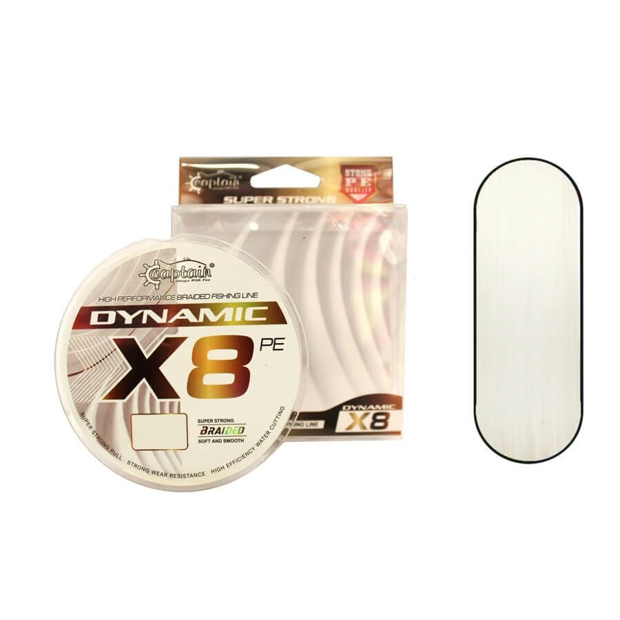 Captain Dynamic Soft PE 8 Örgü Spin İp Misina 150 mt Beyaz