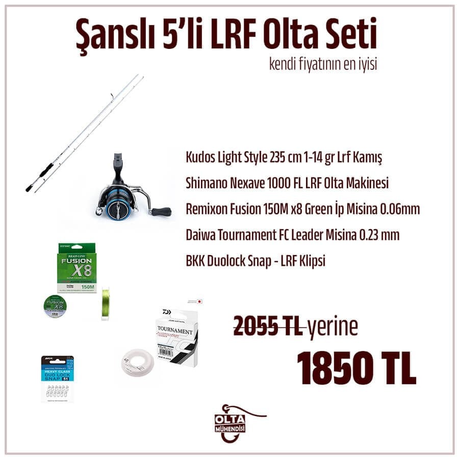 Şanslı 5'li LRF Olta Seti
