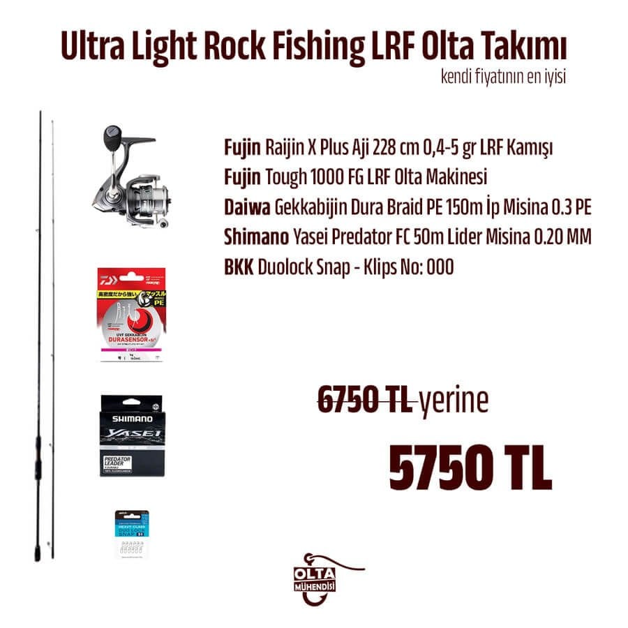 Ultra Light Rock Fishing LRF Olta Takımı