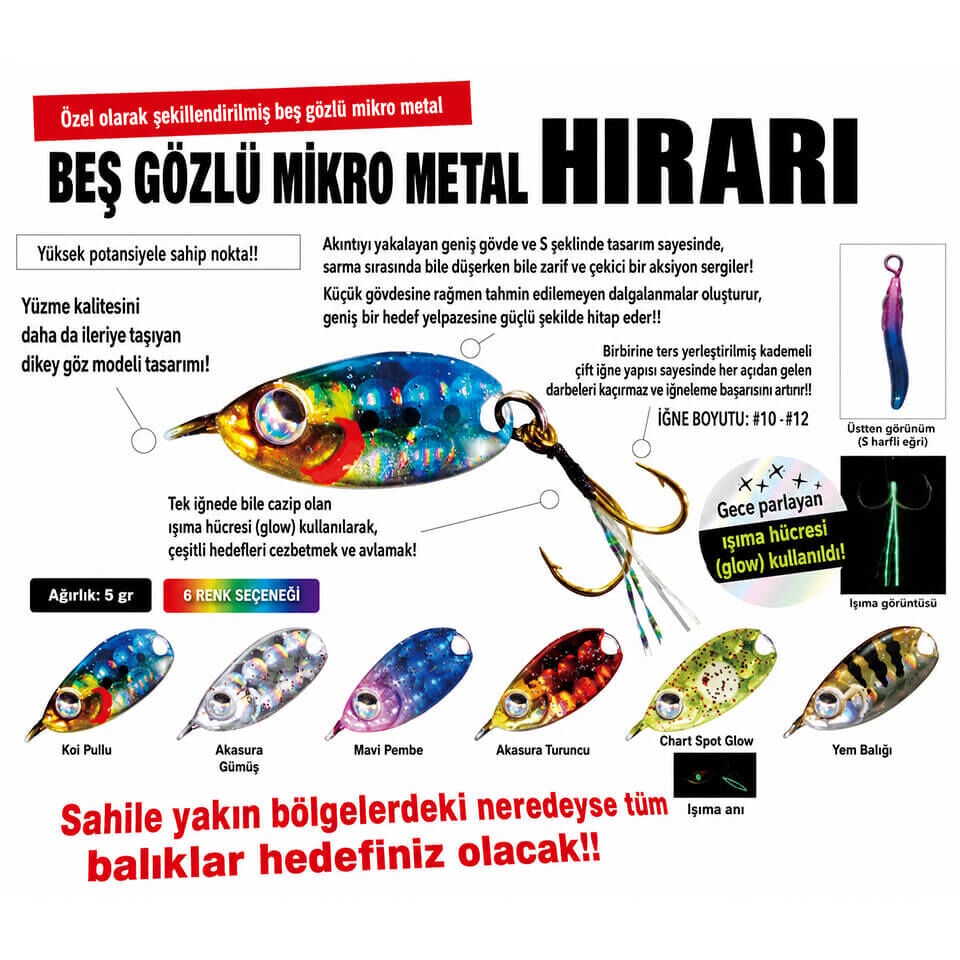 Rudie’s Gyoshi Metal Hirari 2.5 Gr Jig Yem