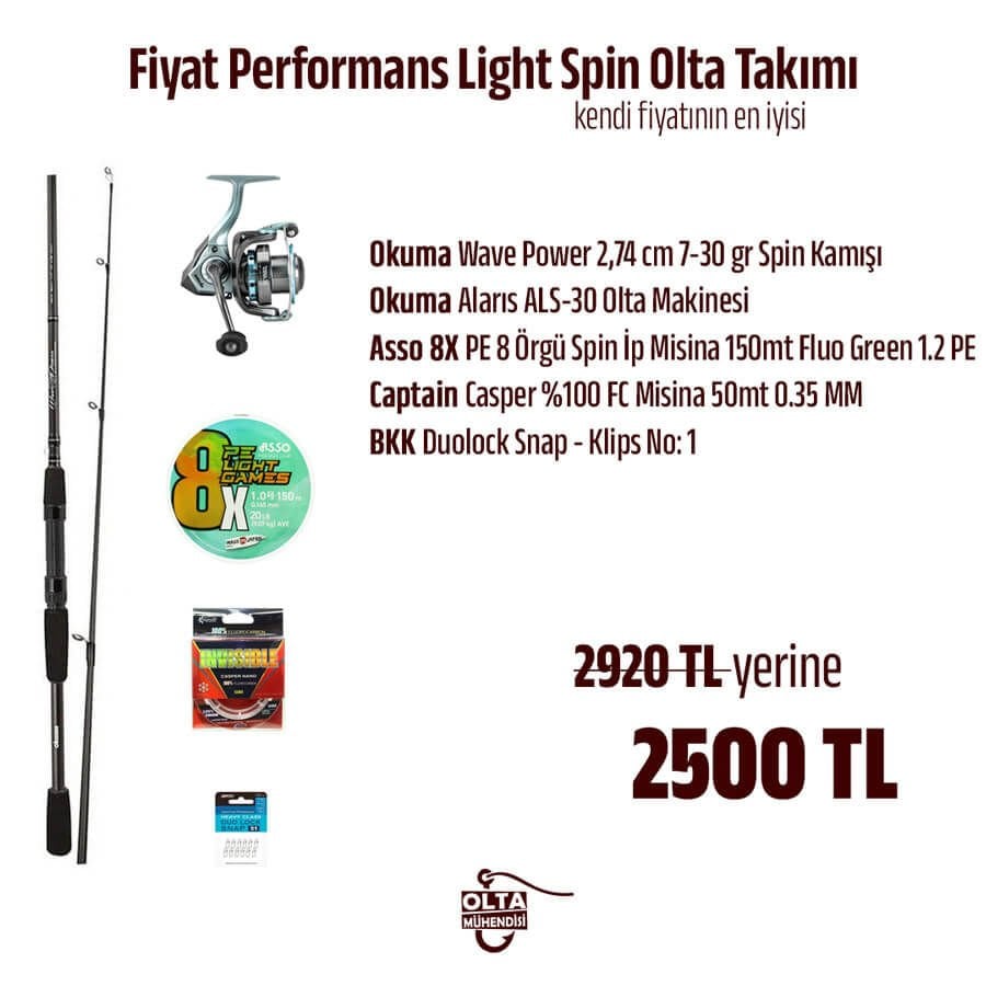 Fiyat Performans Light Spin Olta Takımı