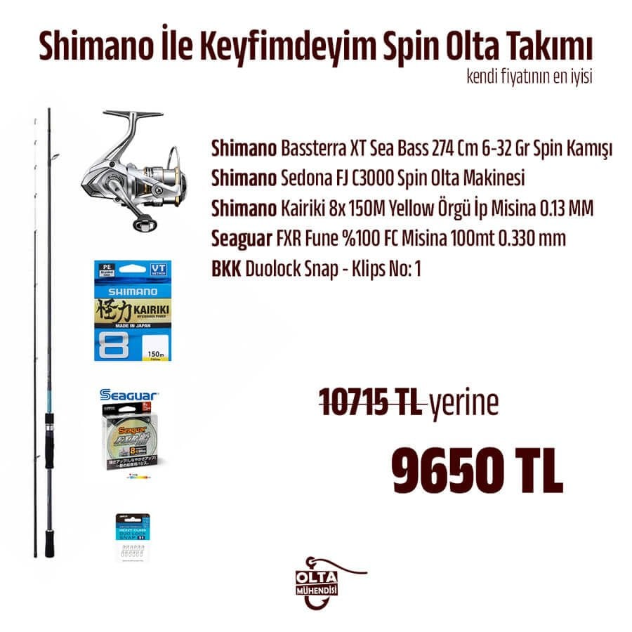 Shimano İle Keyfimdeyim Spin Olta Takımı