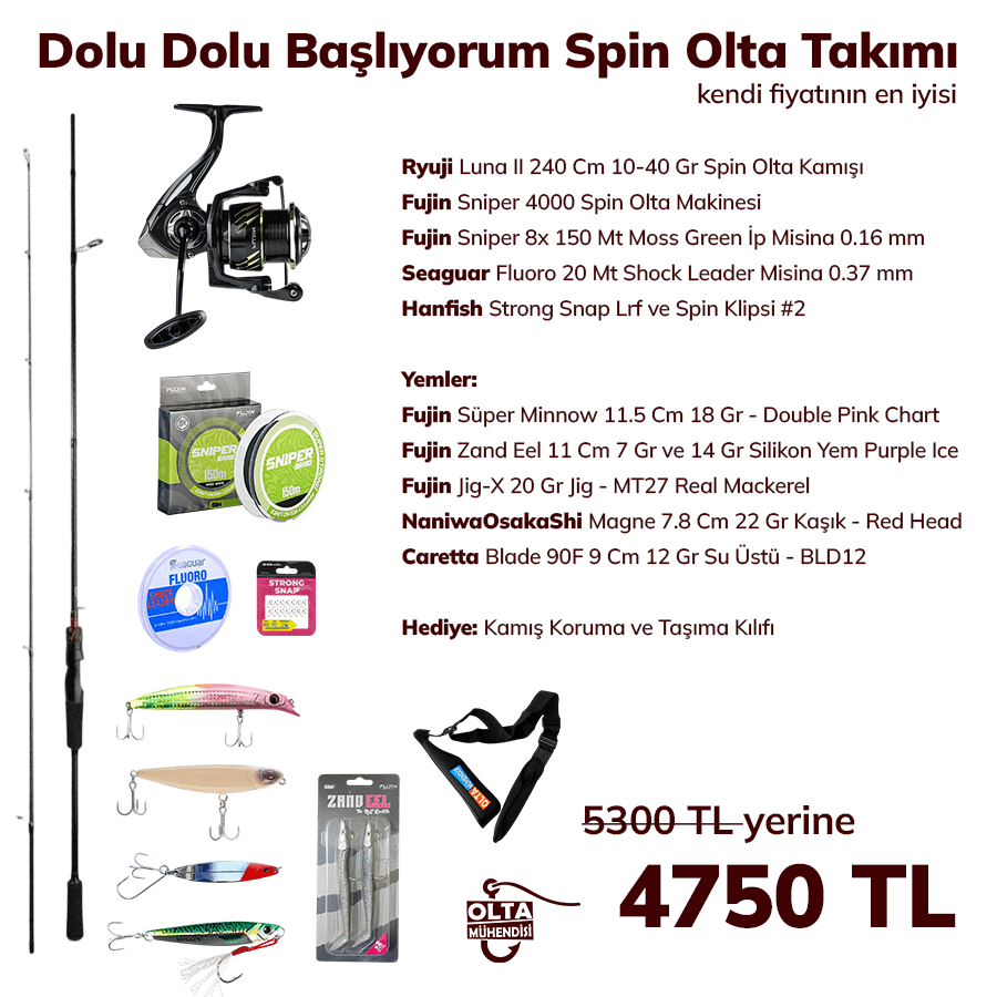 Dolu Dolu Başlıyorum Spin Olta Takımı