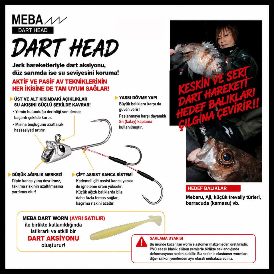 Rudie’s Meba Dart Head Jighead