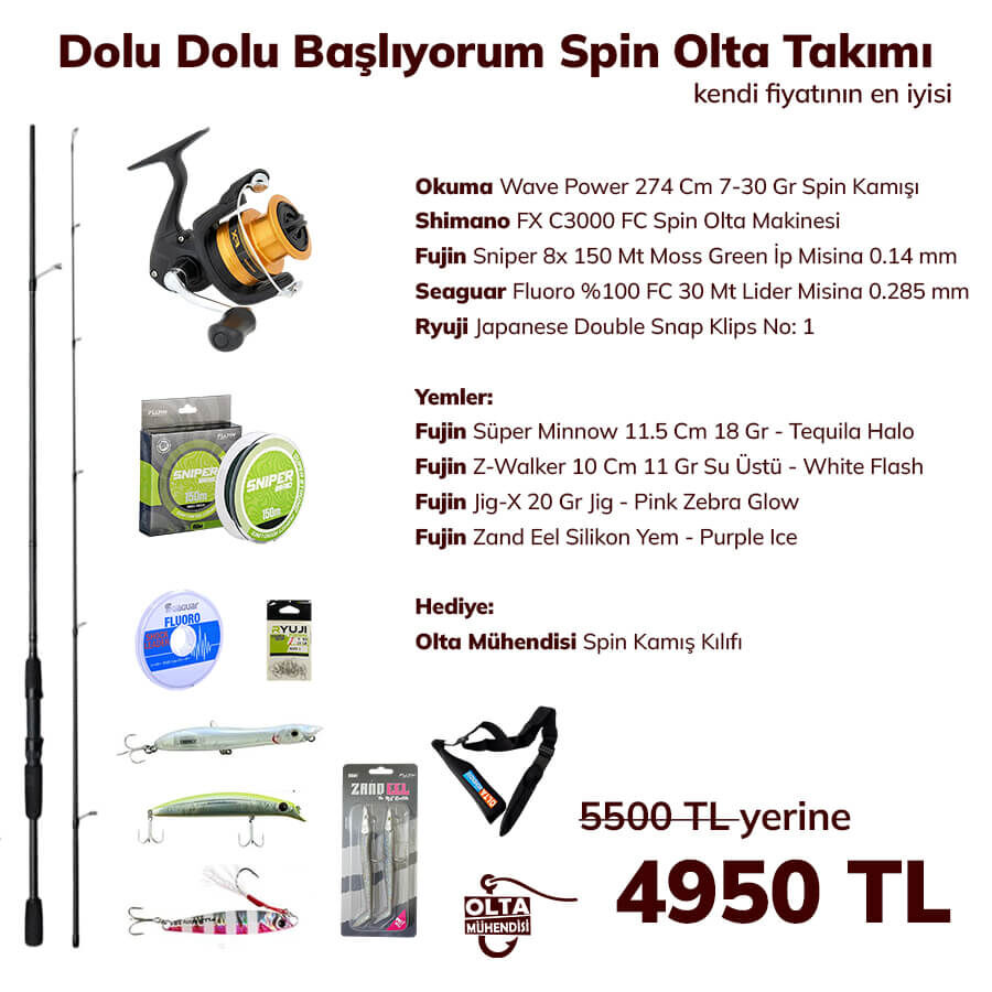 Dolu Dolu Başlıyorum Spin Olta Takımı