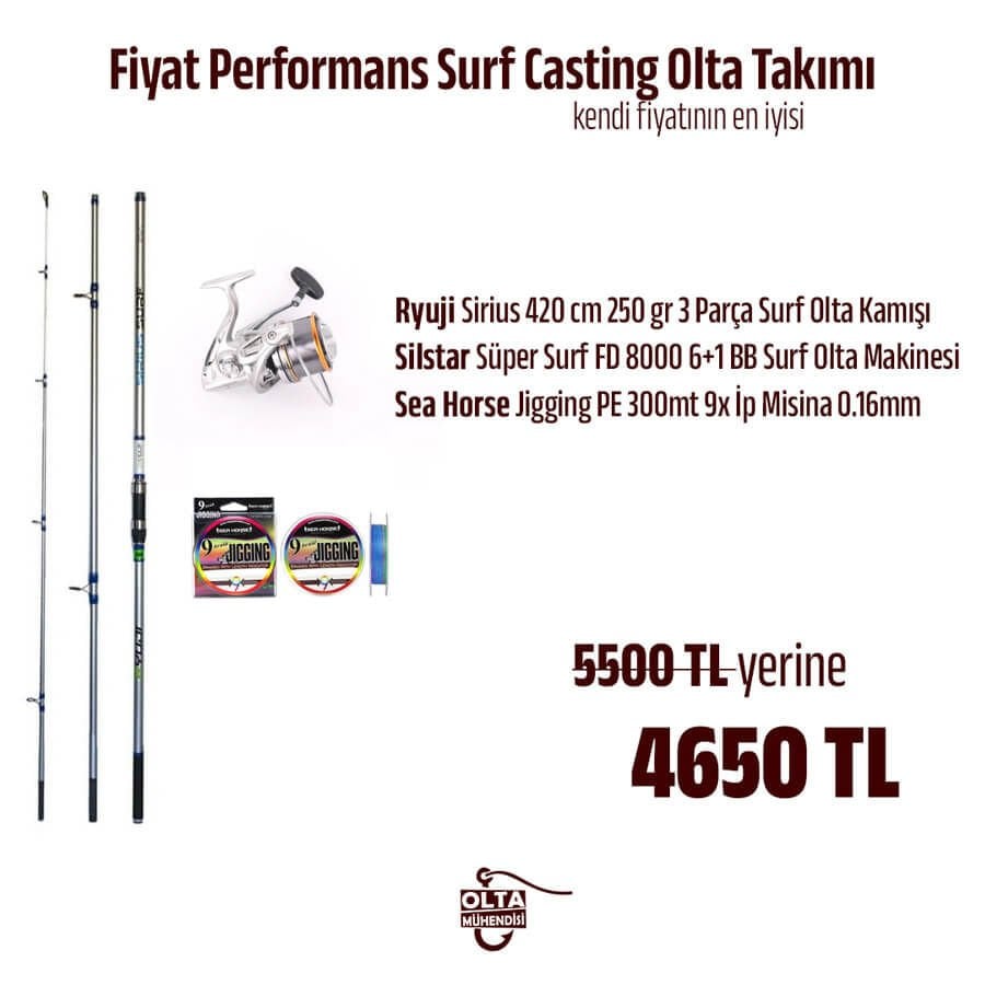 Bayram Kampanyası Fiyat Performans Surf Casting Olta Takımı