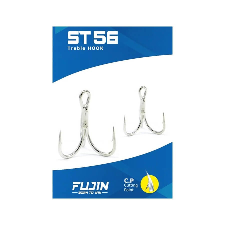 Fujin ST56 Üçlü Maket Balık İğnesi Nickel No:1
