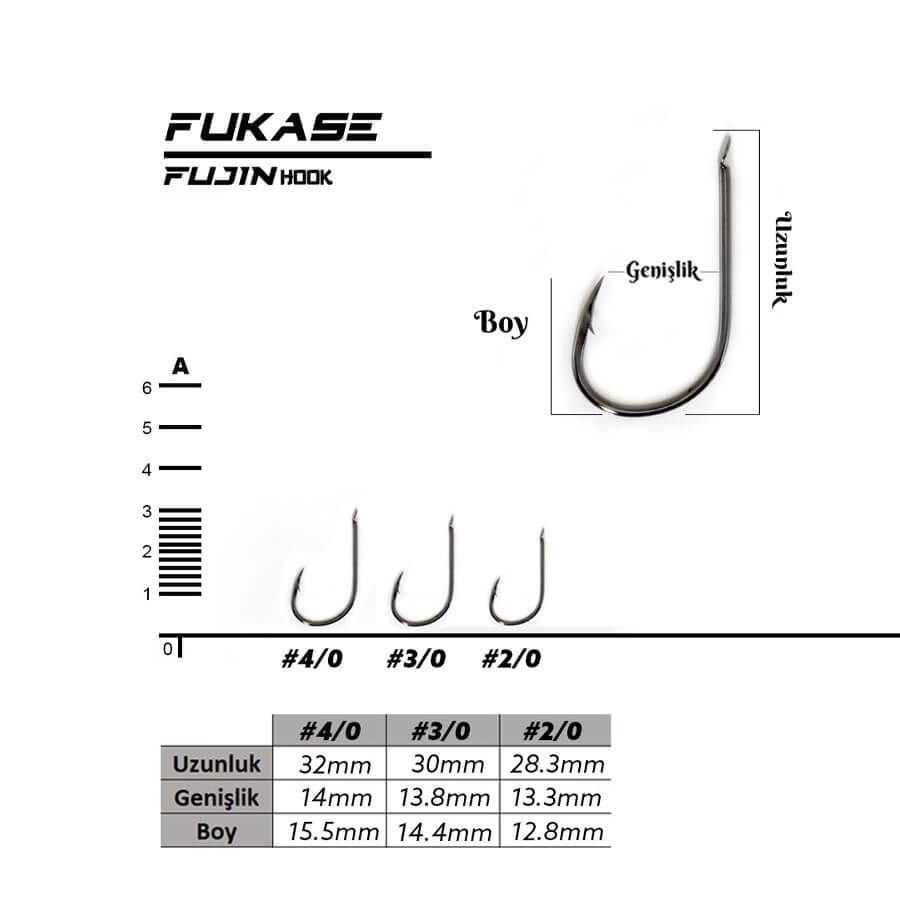 Fujin Fukase Düz Olta İğnesi