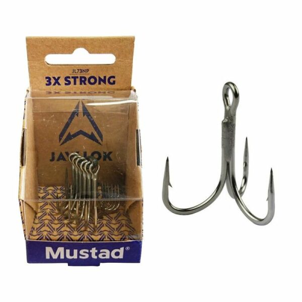 Mustad Jaw Lok 3x Strong Üçlü Olta İğnesi JL73NP