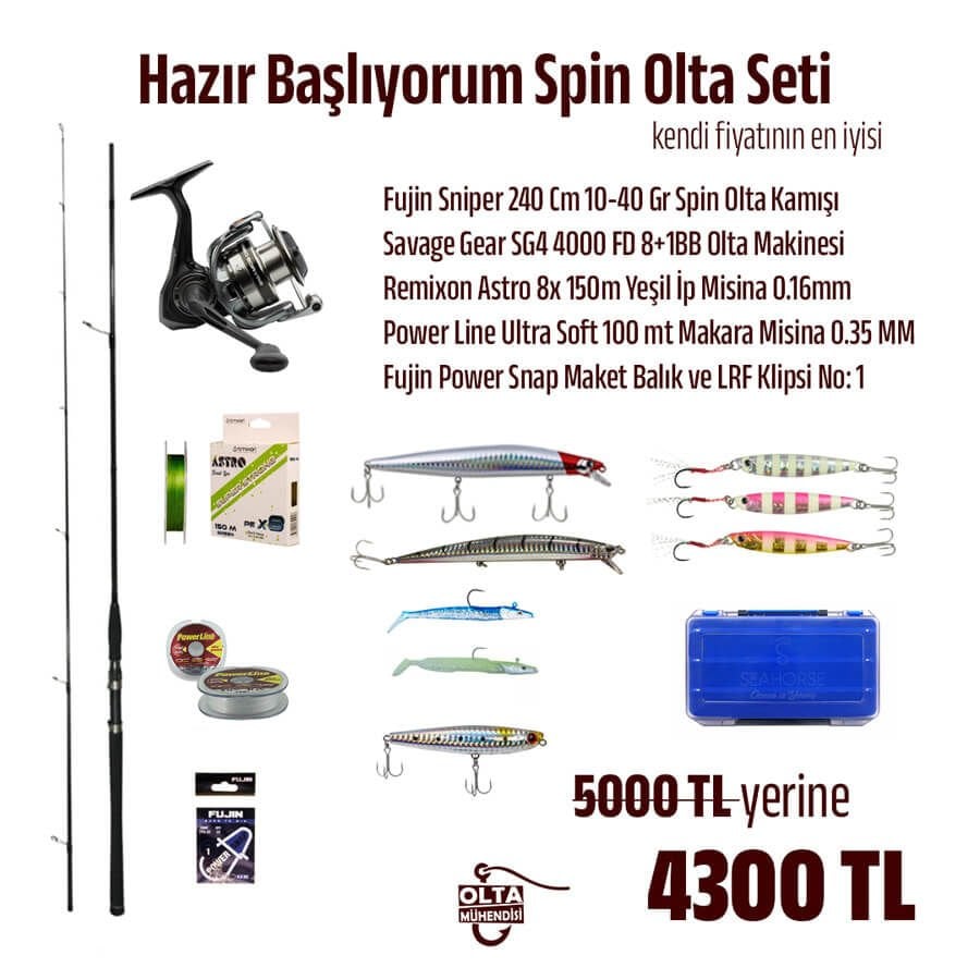 Hazır Başlıyorum Spin Olta Takımı