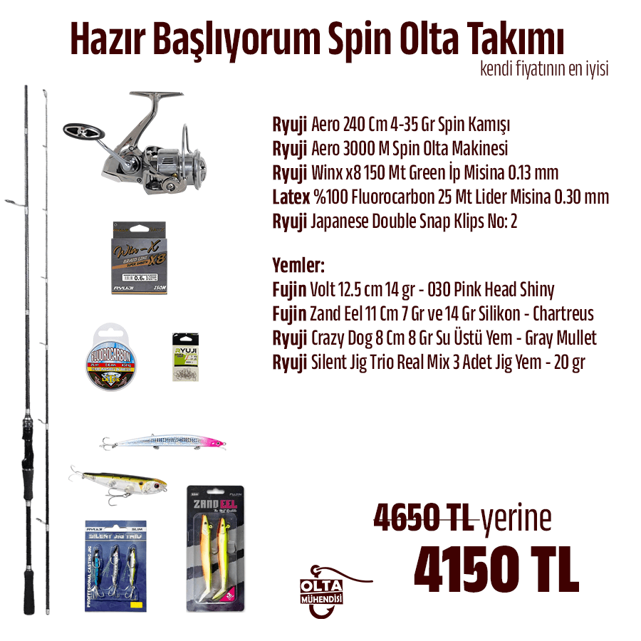 Hazır Başlıyorum Spin Olta Takımı