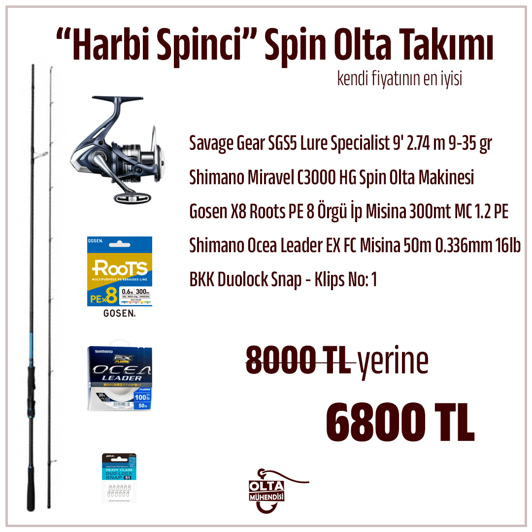 Harbi Spinci Spin Olta Takımı