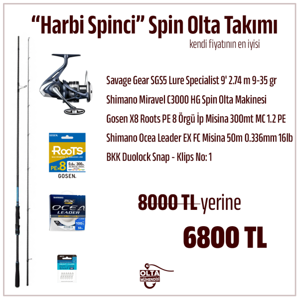 Harbi Spinci Spin Olta Takımı