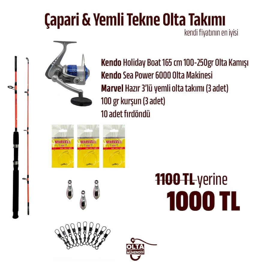 Çapari & Yemli Tekne Olta Takımı