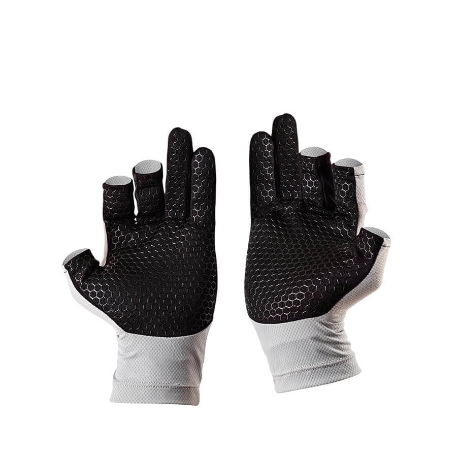Fujin Pro Angler S24 Summer Gloves Grey Spin Eldiveni