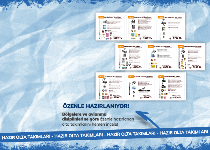 Hazır <br> Olta <br> Takımları!